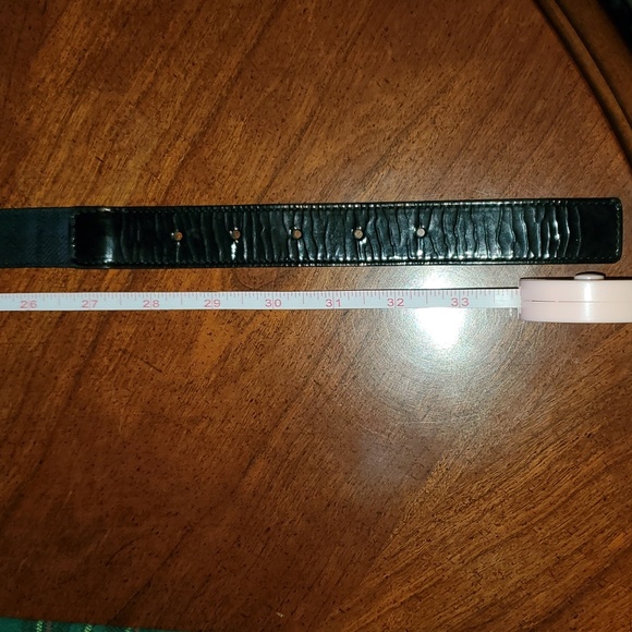 Dolce & Gabbana VINTAGE Tartan Plaid and Patent Belt 36” by 1” - Picture 13 of 14